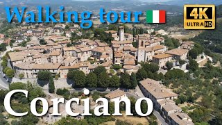 Corciano Umbria Italy【Walking Tour】4K [upl. by Nazarius]