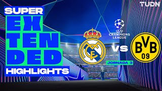 SUPER EXTENDED HIGHLIGHTS  Real Madrid vs Borussia Dortmund  UEFA Champions League 202425  J3 [upl. by Stanleigh]