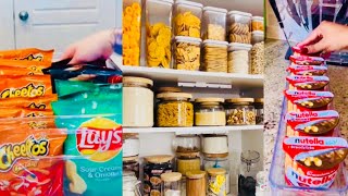 Restock Refill Organizing Pantry Fridge Snacks Candy Laundry Satisfying ASMR Tiktok Compilation [upl. by Ahsitan]