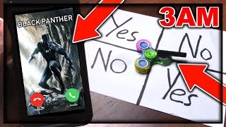 DO NOT PLAY CHARLIE CHARLIE FIDGET SPINNER WHEN TALKING TO BLACK PANTHER AT 3AM THIS IS WHY [upl. by Isabeau]