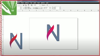 Letter quot N quot Design in COREL DRAW  Corel Draw Design  Corel Draw [upl. by Karl]