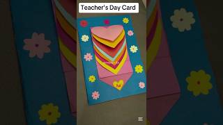 Diy Teachers Day Card  waterfall card art craft diy teachersday shorts youtube [upl. by Leihcey]