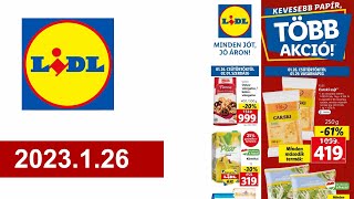 Lidl akciós újság 2023126 [upl. by Anrev354]