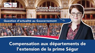 Corinne Bourcier  QAG  compensation aux départements de l’extension de la prime Ségur [upl. by Fara764]