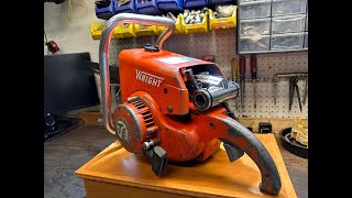 Wright B520 Power Saw With Tillotson HL Carburetor Parts Saw To Runner [upl. by Sherlocke128]