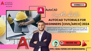 AutoCAD Tutorials for Beginners CivilArch 2024 UrduHindi  REVISED  PROJECT 1 autocad [upl. by Asimaj180]