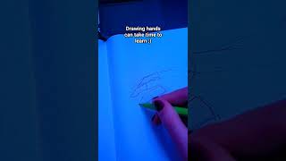 hand tutorial art viral drawing sketch trending fyp draw hand [upl. by Ellesirg286]