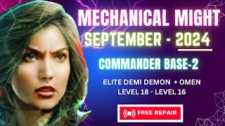 Kixeye War Commander Mechanical Might Event  Commander 2 Base Strategy for FREE Repair [upl. by Cherry]