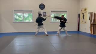 Matayoshi Kobudo Association Intl Shodan Test Choun No Kon Bunkai Oyo [upl. by Nniw]