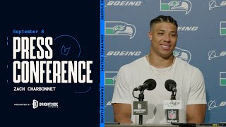 Zach Charbonnet quotThat Was A Great Feelingquot  Postgame Press Conference  Week 1 [upl. by O'Callaghan]