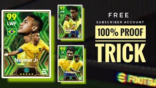 Epic Neymar jr  Romario  Delinson trick in Brazil 🇧🇷 pack  100 proof  efootball 24 Mobile [upl. by Elime]