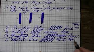 Inkcylopedia Noodlers Baystate blue [upl. by Zandt486]