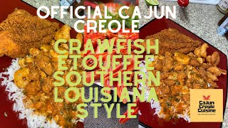 Official Cajun Creole Crawfish Etouffee Southern Louisiana Style [upl. by Anissa]