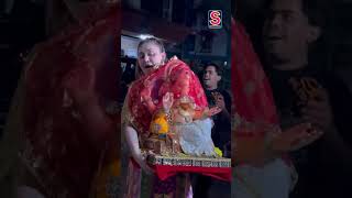 Shefali Jariwala Welcomes Bappa Home With Love Ganpati Bappa Moryaa  N18S shorts viralvideo [upl. by Masson]