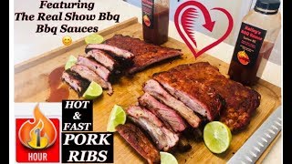 1 HOUR RIBS HOT AND FASTHOT N FAST RIBS ON THE PIT BOSSHOW TO MAKE 1 HOUR RIBSTENDER 1 HOUR RIBS [upl. by Iturk]