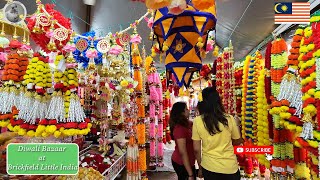 Brickfields Little India Bazaar 🇲🇾 2023  Walk through at the Diwali Bazaar Brickfields Kuala Lumpur [upl. by Masera757]