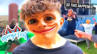 Morgz Mum attacked at Morgz Fest real footage [upl. by Aloek]