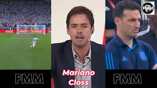 La EMOTIVA narracion de Mariano Closs en los penales Argentina Francia QATAR 2022 [upl. by Retsof206]