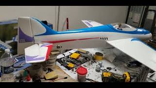 Splendor RC pattern airplane repaint [upl. by Lekcar]