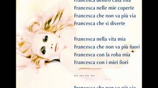 Anna Oxa  Francesca con i miei fiori  Base musicale con testo [upl. by Analeh514]