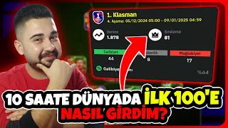 10 SAATE DÜNYADA İLK 100e NASIL GİRDİM BÜTÜN TAKTİKLER VE DİZİLİŞİM eFootball 25 Klasman Rehberi [upl. by Zoa572]