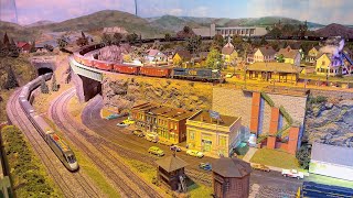 Open House at the Chelten Hills Model Railroad Club HO Scale Model Train Layout [upl. by Danita]