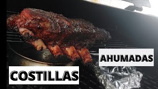 COSTILLAR SHORT RIB Y PUERCO echo en ahumador de pelets [upl. by Gide]