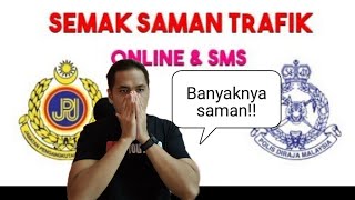 Cara semak SAMAN trafik PDRM JPJ AES secara online dan SMS [upl. by Kosak]