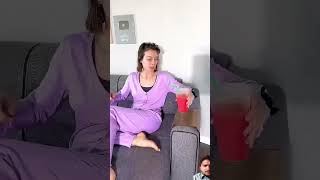 CAT prank on GIRLFRIEND 😂 cat viral shorts [upl. by Ahsienot]