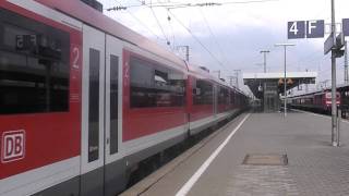 Ausfahrt eines RE nach Treuchtlingen in Nürnberg Hbf [upl. by Kraska]