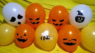 FUN BEE HALLOWEEN BALLOONS POP [upl. by Lamrert865]