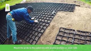 geoSYSTEM S60s How to install ecogrid on slope [upl. by Ancel]