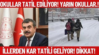 Okullar yarın tatil olacak mı 25 Kasım okullar tatil mi Yarın okul var mı Kar tatili [upl. by Beard]