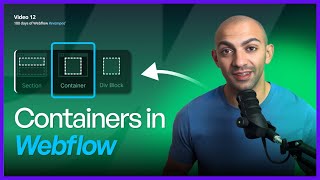 BUILD Responsive Layouts in Webflow with Containers  100 Days of Webflow  Day 12 [upl. by Mayberry]