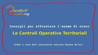 Le Centrali Operative Territoriali [upl. by Betty]