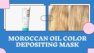 Moroccan Oil Color Depositing Mask  First Impressions [upl. by Yesdnik752]