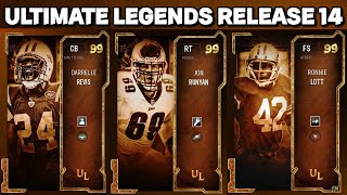 ULTIMATE LEGENDS 99 OVR DARRELLE REVIS JON RUNYAN amp LTD RONNIE LOTT  MADDEN 24 ULTIMATE TEAM [upl. by Yseult895]