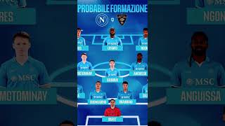 Probabile formazione Napoli per Napoli  Lecce napolilecce [upl. by Kravits]