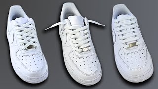 3 Cool Ways How To Lace Nike Air Force 1 Nike Air Force 1 Lacing [upl. by Rezzani]