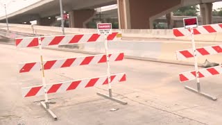 Crews to demolish Brooklyn and McCullough exit on I35 downtown as work begins to reopen ramp [upl. by Faye]