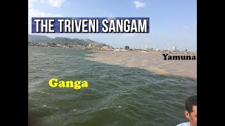 Triveni Sangam at Allahabad UttarPradesh  Full Vlog  Prayag Kumbh Mela  Ganga Yamuna Flow [upl. by Seroled]