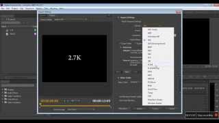 Adobe Premiere Pro CS6  27K video sequence and render settings [upl. by Stacy]