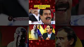 Nicolás Maduro se burla de Vicente Fox shorts [upl. by Eatnwahs744]