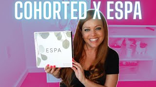 COHORTED JULY 2022 UNBOXING  ESPA LUXURY BEAUTY SKINCARE SUBSCRIPTION BOX [upl. by Llevron]