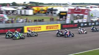 2024 Bennetts British Superbike Championship RD7 Thruxton Race 2 highlights [upl. by Nemrak]