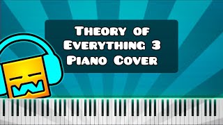 Theory of Everything 3 by DJ Nate  Piano Tutorial  Cover Geometry Dash [upl. by Angelico]