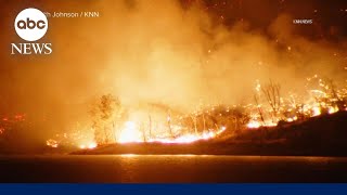 Roughly 30000 evacuated amid northern California wildfire [upl. by Nolava]