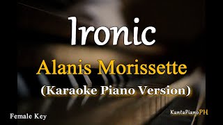 Ironic Alanis Morissette  Karaoke Piano Version [upl. by Yelah]