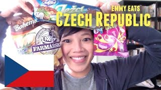 Emmy Eats the Czech Republic part 2  tasting more Czech treats [upl. by Jowett]