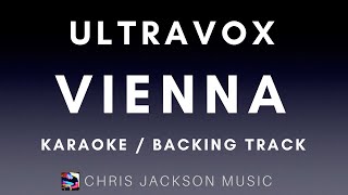 Ultravox  Vienna Karaoke Version  Backing Track With Lyrics [upl. by Ahsenra]